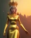 Placeholder: Statue of Queen of photography. Cute blonde woman. Photographer in golden crown. Standing on the street. Big camera in her hand. hyperdetailed, photorealistic, trending on artstation, greg rutkowski, beksinski, kodachrome, lomography, golden hour, bokeh, volumetric light