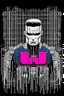 Placeholder: punisher sku;; elon musk in the style of Hiroshi Nagai