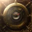 Placeholder: Steampunk cyber clock face,steampunk center composition, ultra realistic, shiny, smooth, studio quality, octane render, Surrealism, Triadic colour scheme,glow-stick, ambient lighting,nightclub lighting, polaroid, 100mm, --ar 1:1 --v4