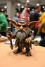 Placeholder: Gnome half goblin invention, winning prize at gnome convention,