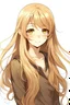 Placeholder: Anime girl mit langen dunkel blonden haaren
