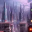 Placeholder: Cyberpunk futuristic Megacity ,Neogothic architecture,inslandsMetropolis, uphill Road,detailed facades,detailed painting, 8K resolution,German noir,matte painting,felix kelly,biopunk,trieste