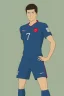 Placeholder: Robert Lewandowski Polish soccer player cartoon 2d