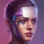 Placeholder: portrait of a cool cyberpunk beautiful girl by sandra chevrier and, greg rutkowski and wlop, purple blue color scheme, high key lighting, volumetric light, digital art, highly detailed, fine detail, intricate, ornate, complex, octane render, unreal engine, photorealistic