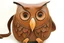 Placeholder: Owl shaped leather bag with handles