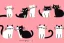 Placeholder: cute cat isolated illustrations