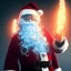 Placeholder: All Black Santa, ghost, wearing high tech mask, white smoke, dark, rage, high definition, ultra 8 k, volumetric lighting, blue fire, fog red rain