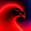 Placeholder: A beautiful portrait of a cyborg bird red color scheme, high key lighting, volumetric light high details psychedelic background