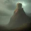 Placeholder: franz frazetta style, watchtower on hill, amon hen, lord of the rings, heavy clouds