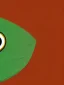 Placeholder: a green gecko with big cute eyes portrait minimalist