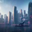 Placeholder: Singapore's iconic skyline in cyberpunk, 8k resolution concept art portrait by Greg Rutkowski, Artgerm, WLOP, Alphonse Mucha dynamic lighting hyperdetailed intricately detailed Splash art trending on Artstation triadic colors Unreal Engine 5 volumetric lighting, mappa studios, photorealistic