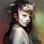 Placeholder: girl with a mask Zdzisław Beksiński