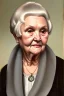 Placeholder: rich old woman with some fat, unattractive portrait