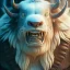 Placeholder:  american Buffalo, face.intricate detail,detailed eyes, Trending on artstation, octane render,.studio ghibli,andrea bonelli,Kilian Eng,Ohrai, korra character, style.