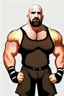 Placeholder: Bill Goldberg American football player ,cartoon 2d