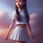 Placeholder: Jenna ortega with school uniform, seifuku, pleated miniskirt, overknee socks, painted by artgerm and tom bagshaw, fantasy art, dramatic lighting, highly detailed oil painting, volumetric lighting