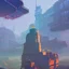 Placeholder: concept art of a futuristic new england colonial city at the peak of a fall foliage mountain, grimy, gritty, trending on artstation, award winning painting, cgi, art by anton fadeev and john howe and greg rutkowski