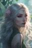 Placeholder: Pink flower crown,Pointed elven ears,Blonde hair ,Pink dress,Sparkling fairy wings,Very long golden hair,Fairy crown,pointed ears,elven ears,fairy wings,water lilies,sparkling,glittering,flowers,blossoms,golden crown,light pink dress