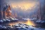 Placeholder: RIVER ROCK MOUNTAIN WINTER LANTERN AUTUM