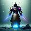 Placeholder: A portrait of a crystalised robot samurai with yakuza tatu, atmospheric, realistic, unreal engine cosmic galactic, cinematic lighting, octane render, random colors, transparent, cosmic ambiance, masterpiece, art by Yoji Shinkawa, composing fit inside, masterpiece