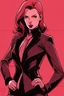 Placeholder: black widow in a pink suit