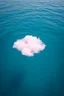 Placeholder: A pink plastic cloud floating in the sea