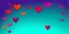 Placeholder: Vector Valentines day background banner - abstract panorama background