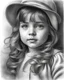 Placeholder: Pencil drawing style, portrait of a little girl, Masterpiece, best quality, sketch, sketch drawing, hash, pencil drawing, sketch style, drawing, beautiful face