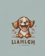 Placeholder: Laughing little puppy logo design Laughing little puppy logo design