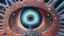 Placeholder: The eye of creation looking through the vortex at the kaleidoscope of dancing skeletons; insanely detailed; intricate; award-winning; rose tones; beautiful; surrealism; alex pardee