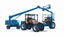 Placeholder: a generic Boom-lift, tractor and scissor-lift on a white background. Smooth vector