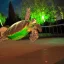 Placeholder: turtle in the amusement park in the middle of the night