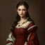 Placeholder: a beautiful noble woman, 17th century, young, pretty, dress, digital art