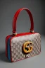 Placeholder: Gucci bag made by muppet face, Sesame Street style, retro style, photo studio, unreal engine 5, god lights, ray tracing, RTX, lumen lighting, ultra detail, volumetric lighting, 3d.