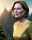 Placeholder:  of a beautiful merryl streep, julianne moore, in the mountains, soft lighting, unreal engine