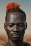 Placeholder: african head portrait, warrior costume, village, meditation, woods, galaxy sky, 8k quality