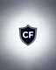 Placeholder: Cyber Finance (CF) shield logo Simple, easy and beautiful logo