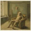 Placeholder: a chimera in a subliminal room, a chimera in a subliminal room, depicted by balthus