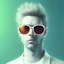 Placeholder: white man, dj, eyewear, headphones, sexy, 4D, neon scene, ambient, lsd, realistic, v2, superstar