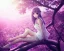 Placeholder: a detailed illustration of a anime girl sitting on a tree branch, luminescent body, glinting spread wings, realistic, soft and smooth glowing wings, soft feathers, macro lens, sharp focus, meticulously detailed, soft studio lighting, smooth blurred gradient evening sky background, 64k