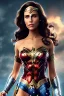 Placeholder: Portrait lady, full body shot, full-color long shot, style of Wonder Woman, skin-tight