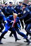 Placeholder: donald trump being slammed to the ground by the police