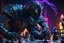 Placeholder: Chess knight symbiote in 8k live action artstyle, close picture, neon effect, intricate details, highly detailed, high details, detailed portrait, masterpiece,ultra detailed, ultra quality