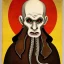 Placeholder: Nosferatu with a tentacle beard and fangs as a Russian Orthodox