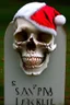 Placeholder: santa skull in graveyard