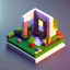 Placeholder: prototype of isometric diorama, with transparent fields around image, on ((transparent background)), pixel art, unreal engine voxel render, untra detailed, NFT style, artstation winner, videogame hyperreal render, straight lines, orthographic projection, particle effects, 2.2 gama, sony a7r7, Tamron 10-24mm f/3.5-4.5, ISO 3200, extremely detailed, 8k texture, straight vertical lines, correct projection