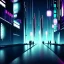 Placeholder: cyberpunk city, walls, high detail, rain