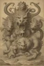 Placeholder: A three-headed dragon with the head of a lion, the head of a man, and the head of a bull