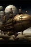 Placeholder: Hvězdná poloha, měsíc, steampunk victorian ská doba, stroje, vzducholoď ponorka