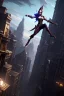 Placeholder: an elf jumping from a building, fantasy art, 4k, ultradetailed body and face